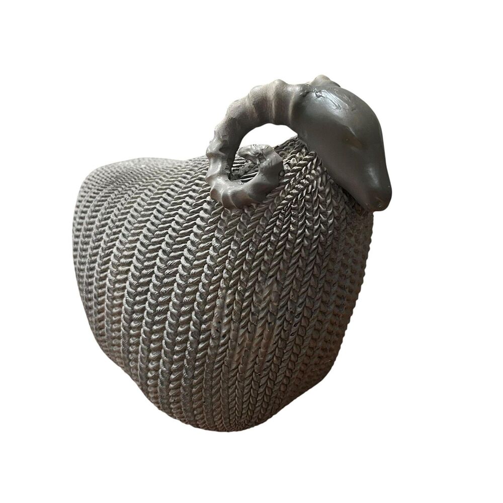 Capricorn Zodiac Ram Textured Resin Sheep Gray Farmhouse Decor Art Home Decor - Picture 2 of 12